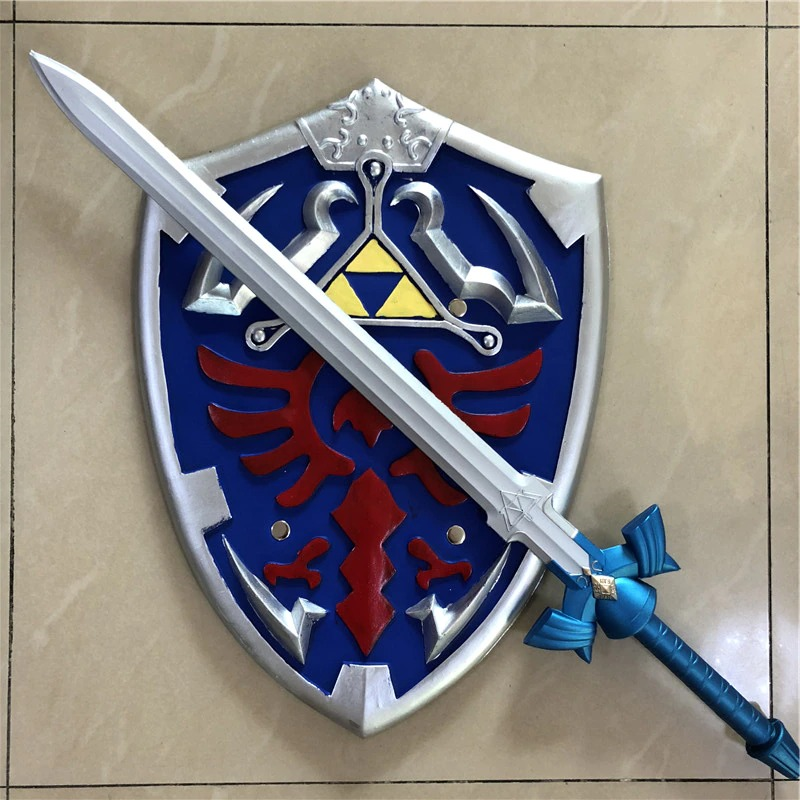 Legend of Zelda Link Hylian Master Skyward Sword Shield PU Foam Cosplay Kid Toys