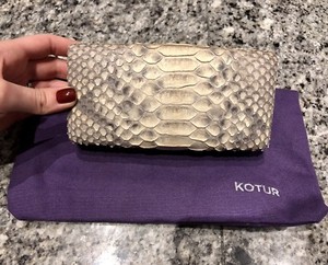 snakeskin evening bag