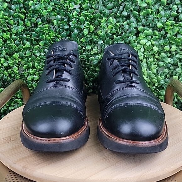 Samuel Hubbard Mens Market Cap Toe Leather Lace Up Oxford Black Size 10.5 Men main image 4