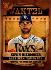 2021 Topps Big League Wanted Kevin Kiermaier Tampa Bay Rays Baseball MLB Card
