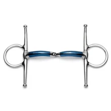 Cavalon Full Cheek Locking Single Joint Sweet Iron Snaffle Bit