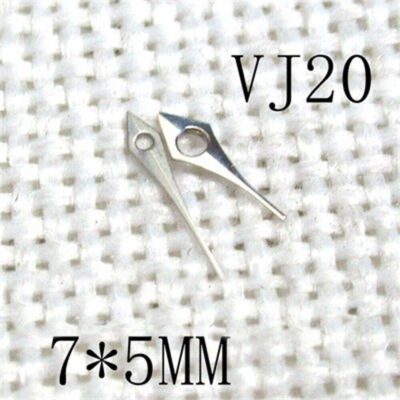7x5mm Silver No Lume 2 Hands Watch Hands for Hattori Epson TMI VJ20 Movement