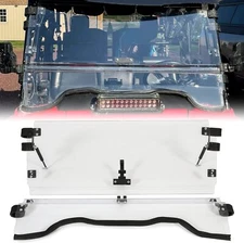 KEMIMOTO Flip Windshield for 2014-2025 Honda Pioneer 700/700-4 Scratch Resistant