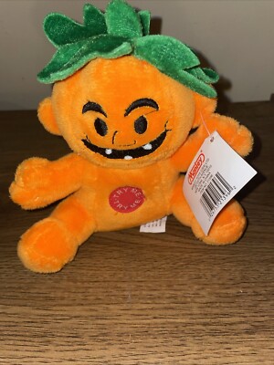 Manley Laughing Stuffed Halloween Pumpkin 6-1/4 