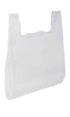 Plastic Bags 500 T-Shirt White 18 x 8 x 30 Grocery Supermarket Shopping Large