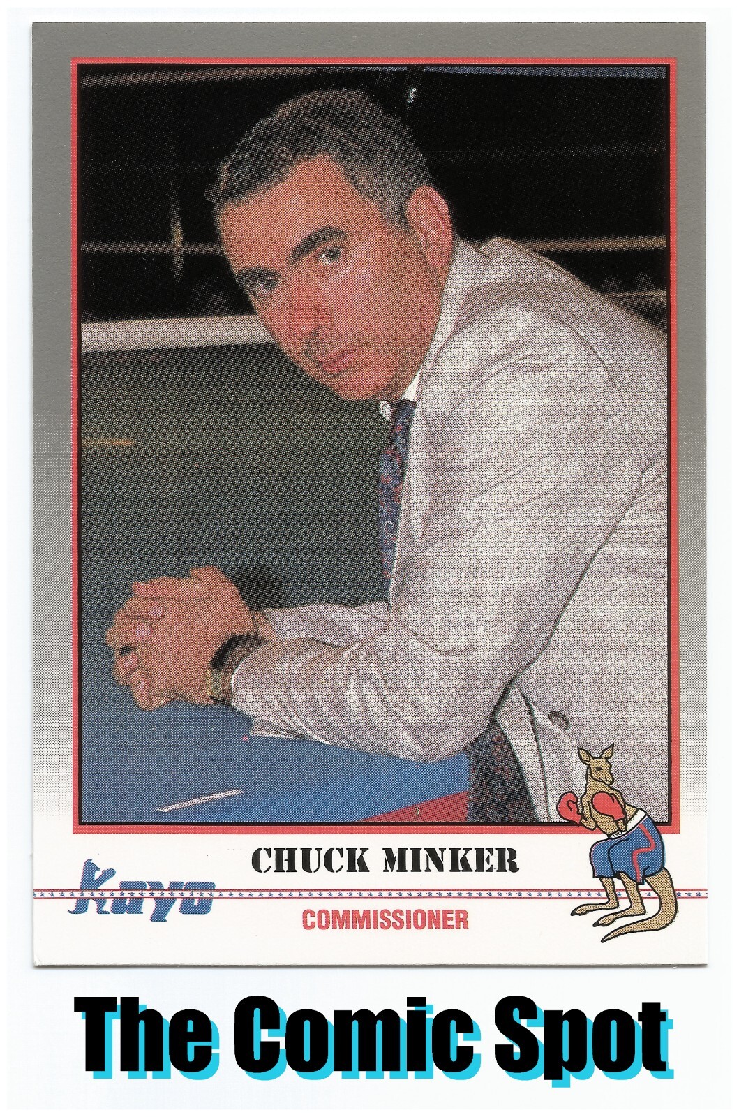 1991 KAYO ROUND ONE ~ CHUCK MINKER #021 ~ RC ROOKIE CARD ~ BOXING COMMISSIONER