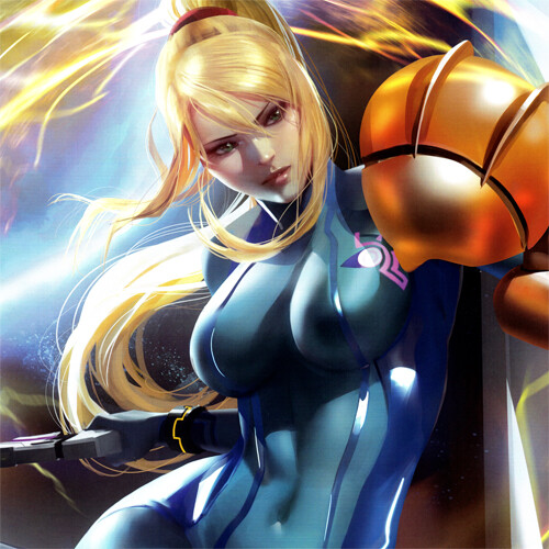 SAMUS ARAN Signed ART PRINT Nintendo METROID Game 17 x 11" SEXY Hot NEW SAMUS ARAN Signed ART PRINT Nintendo METROID Game 17 x 11" SEXY Hot NEW