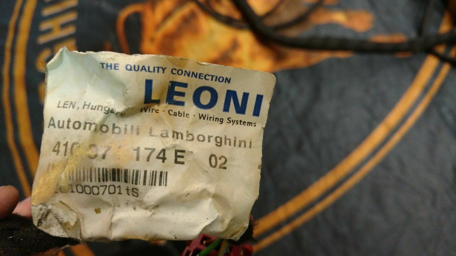 LAMBORGHINI MURCIELAGO LP640 PASSENGER RIGHT SIDE WIRING HARNESS OEM, 410971174E
