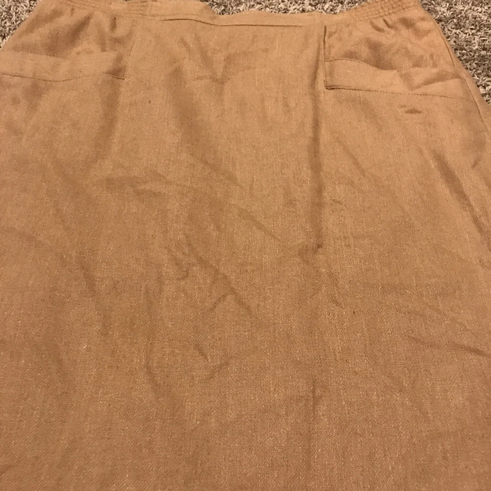 Falda informal Summit Sportwear para mujer mezcla de lana tostada bolsillos talla XL vintage A25 Foto 2 de 4