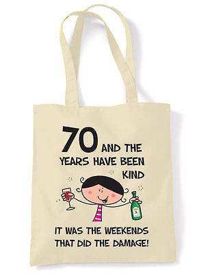 The Years Have Been Kind 70. Geburtstag Geschenk Umhängetasche - lustiges Geschenk