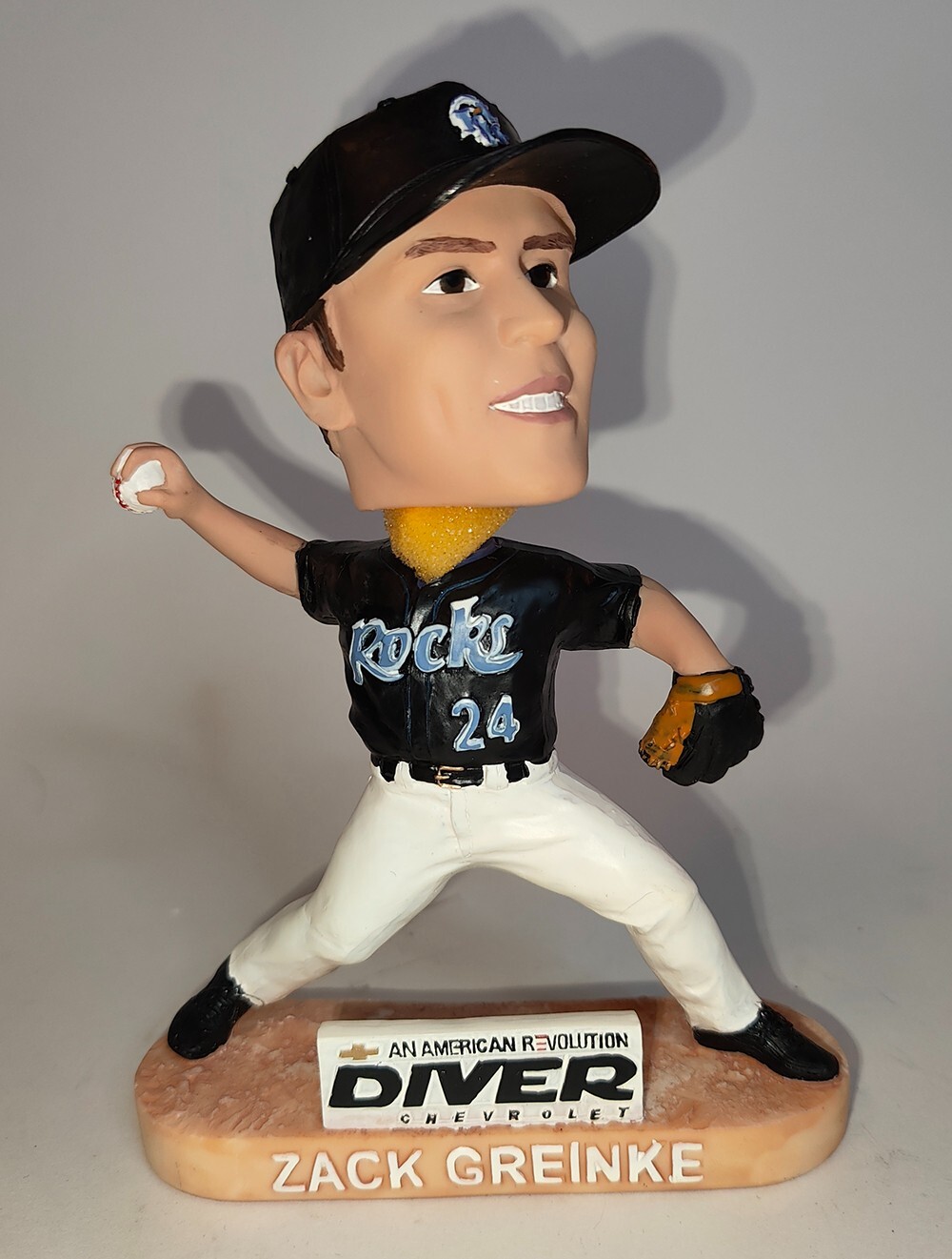 2004 Zack Greinke Wilmington Blue Rocks Bobblehead Kansas City Royals