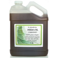 7 LB / 1 Gallon Premium Neem Oil Pure Organic Cold Pressed Best Multi Purpose