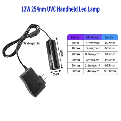 3W/5W/12W/36W LED UVB 311nm Phototherapy Medical lamp UVC 254/275nm Germicidal - Picture 8 of 46