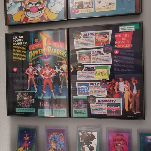 FRAMED Retro 1994 Mighty Morphing Power Rangers ad/poster Video Game ...