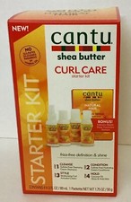 Cantu Shea Butter Curl Care Starter Kit -Hair Shampoo, Conditioner, Cream  Mist