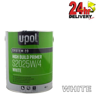 U-Pol 2K HS Hochaufbaulack Grundierung 4:1 4 Liter WEISS S2025 Upol