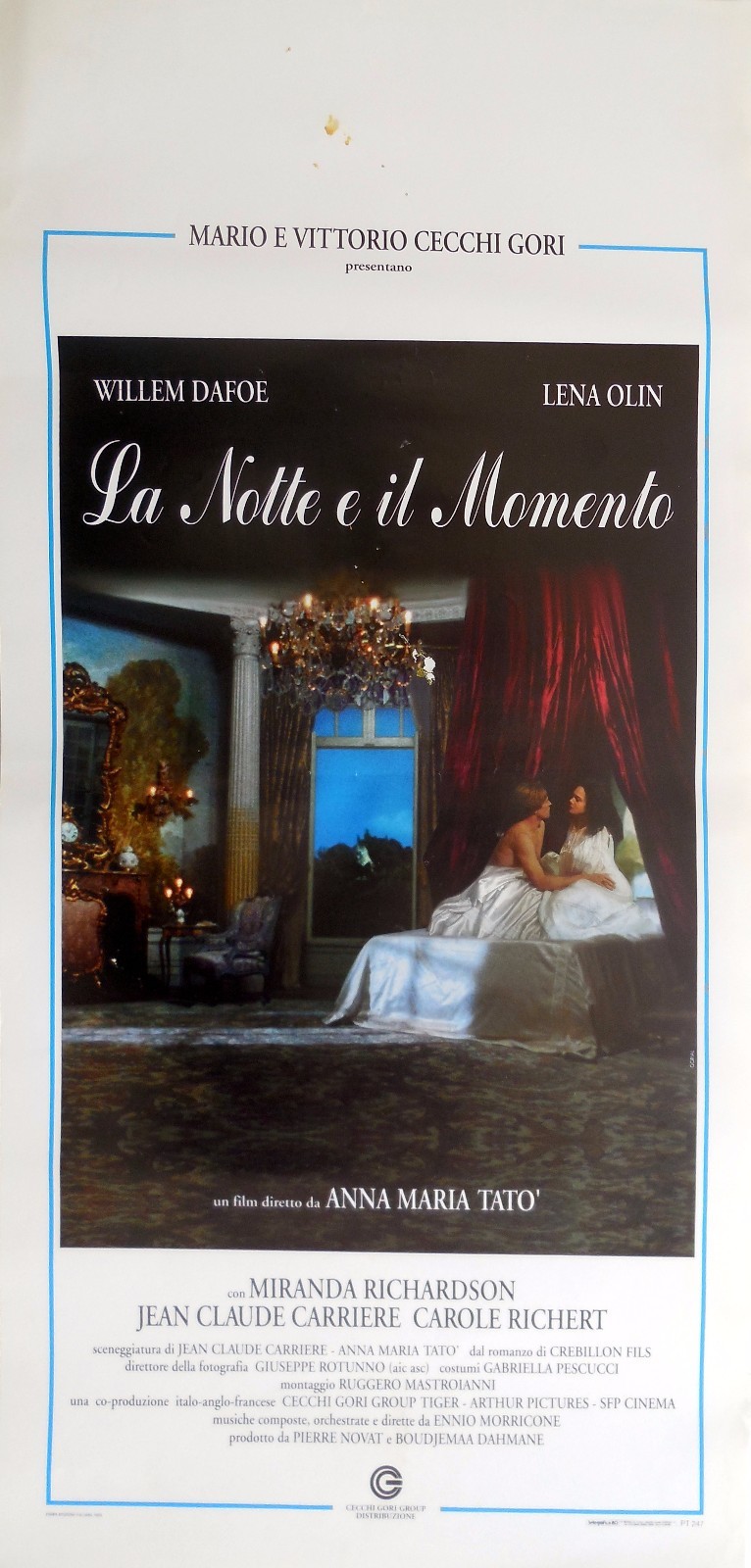 Locandina originale film La notte e il momento (1995) - Regia di Anna Maria Tatò