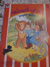 Wizard of Oz Paper Dolls Whitman 1976 Dorothy Tin Man Lion Scarecrow Uncut