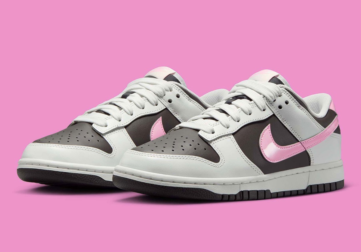 Nike Dunk Low Medium Ash Pink Foam Womens White Sports Sneaker