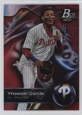 2023 Bowman Platinum Top Prospects Red /10 Yhoswar Garcia #TOP-71 qc6