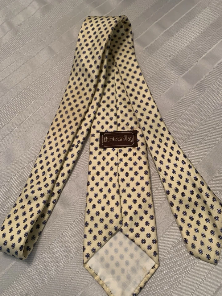 Corbata vintage "Hunter's Bay" 100 % seda Foto 2 de 4