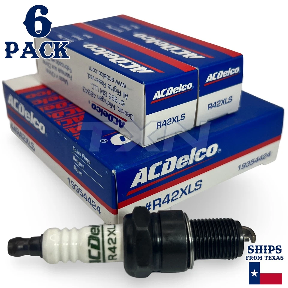 Paquete de 6 bujías estándar ACDelco 1970-1973 para Ford Capri 3,0 L hp Foto 2 de 3