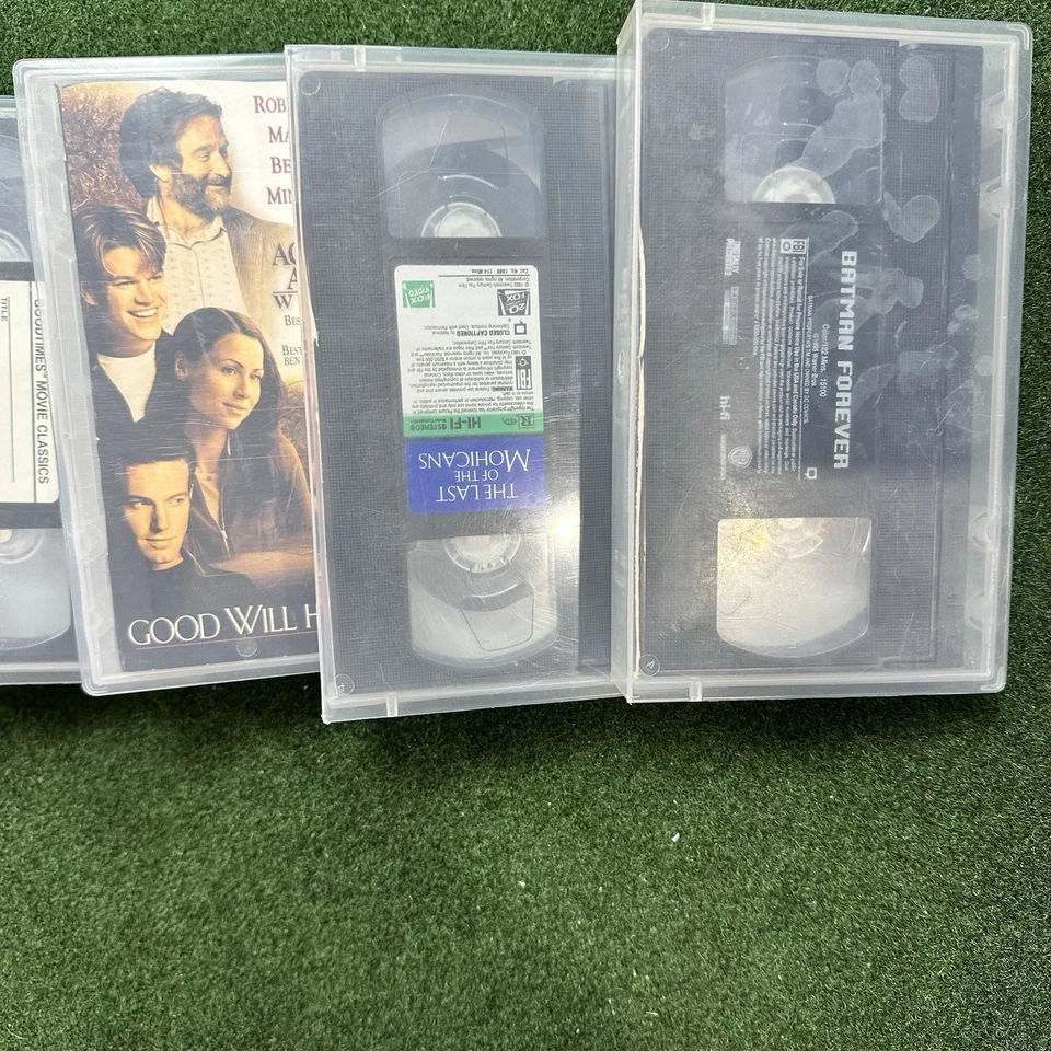 Lot Of 7 VHS Tapes Misc Batman Last Of The Mohicans Goodwill Hunting Stepmom Etc Foto 3 de 4