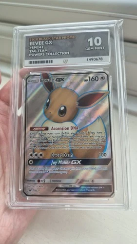 Pokemon TCG Eevee GX SM242 Black Star Promo Gem Mint Ace 10