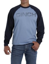Cinch Work Shirt Men Long Sleeve Flame Resistant Tee Raglan WLT3210001