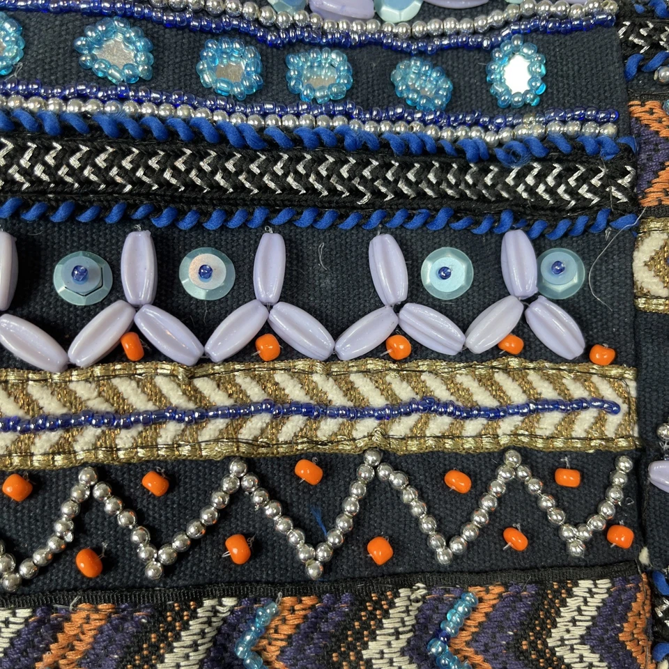 Bolso de Mano Big Buddha Cuentas Azul/Multi Suroeste Azteca (leer) Foto 4 de 4