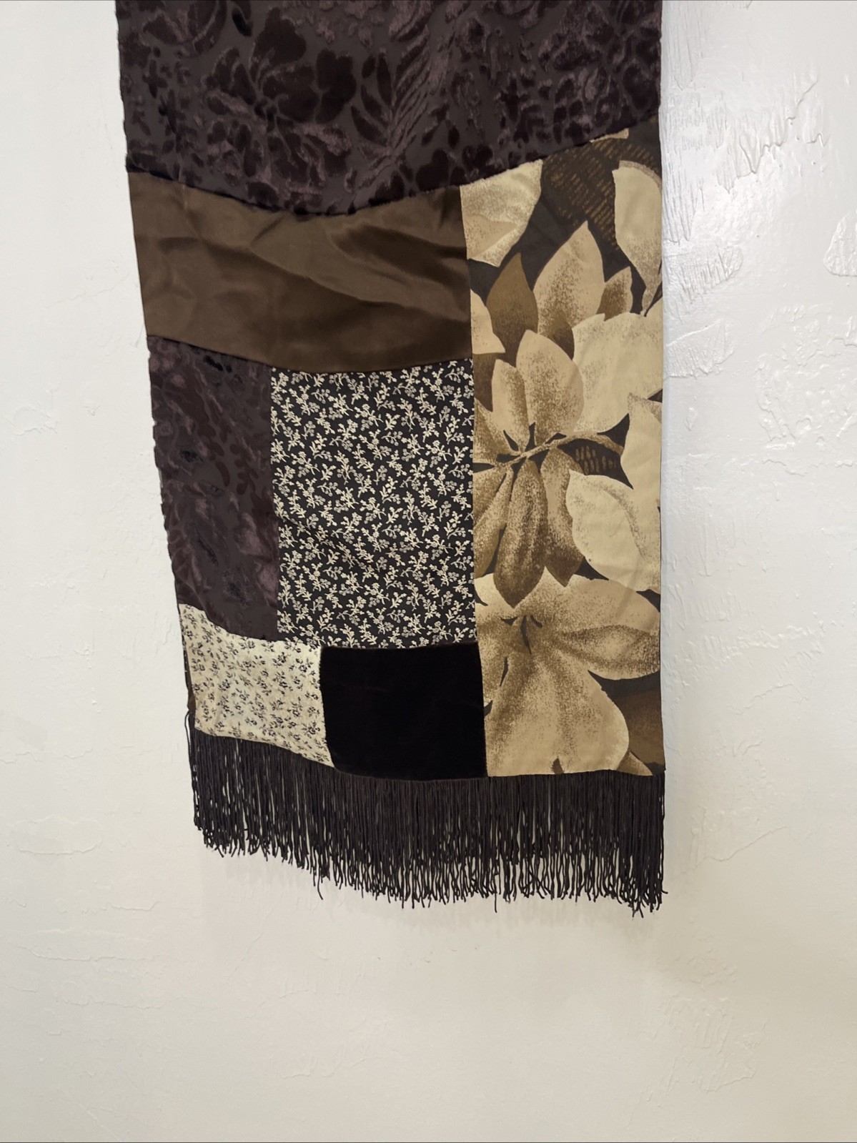 HENRI BENDEL MULTI SILK PATCHWORK SILK LINED FRIN… - image 8