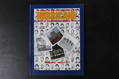 University of Tulsa Hurricane Football Magazine Oct 1983 Tulsa vs New Mexico