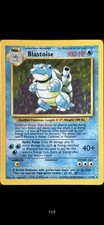 BLASTOISE 2/102 Holo 1999 Pokemon Card Game Played