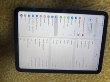 Apple iPad 10.9-inch Wi-Fi Cellular 5G 64GB Blue 10th Generation Screen.