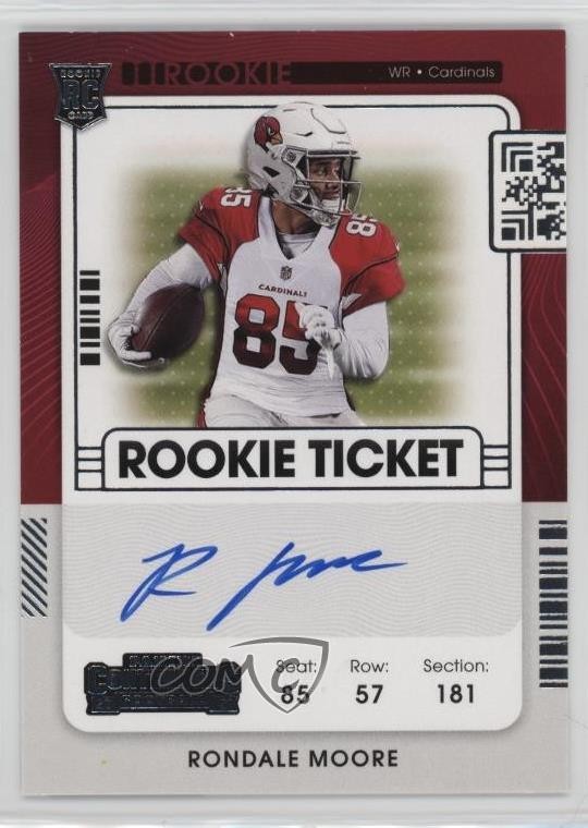 2021 Panini Contenders Ticket RPS Variation Rondale Moore #116 Rookie Auto RC