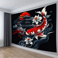 1pc Reusable Polyester Background Cloth - Modern Japanese-Inspired Design with R