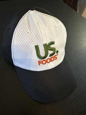 US Foods Hat Black / White - back adjustable - Brand New