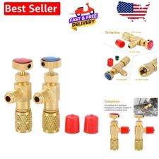 R12 R410 Brass Refrigerant Charging Valve Adapter - Versatile Flow Control