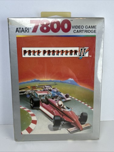 Pole Position II (Atari 7800, 1986) Store Hang Tag Factory Sealed