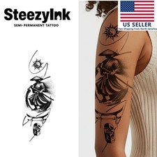 SteezyInk temporary tattoo Sunblade last upto 2 weeks 5.5 x 9 inch