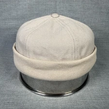 Brimless Skully Retro Beanie Myrtle Beach Headwear Adjustable Beige Cap Hat