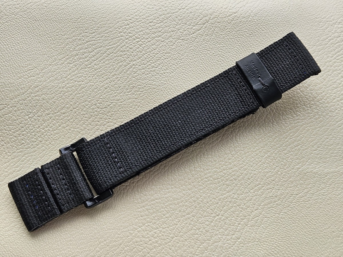 PANERAI Diver Black & Blue Fabric Canvas Watch Strap OEM Authentic