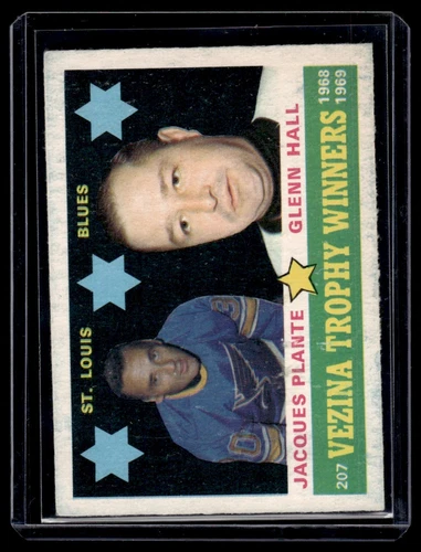 1969-70 Topps Hockey Jacques Plante/ Glenn Hall #207