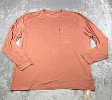 Duck Camp Lightweight Bamboo Crew Long Sleeve Outdoor Mens 3XL Cinnamon