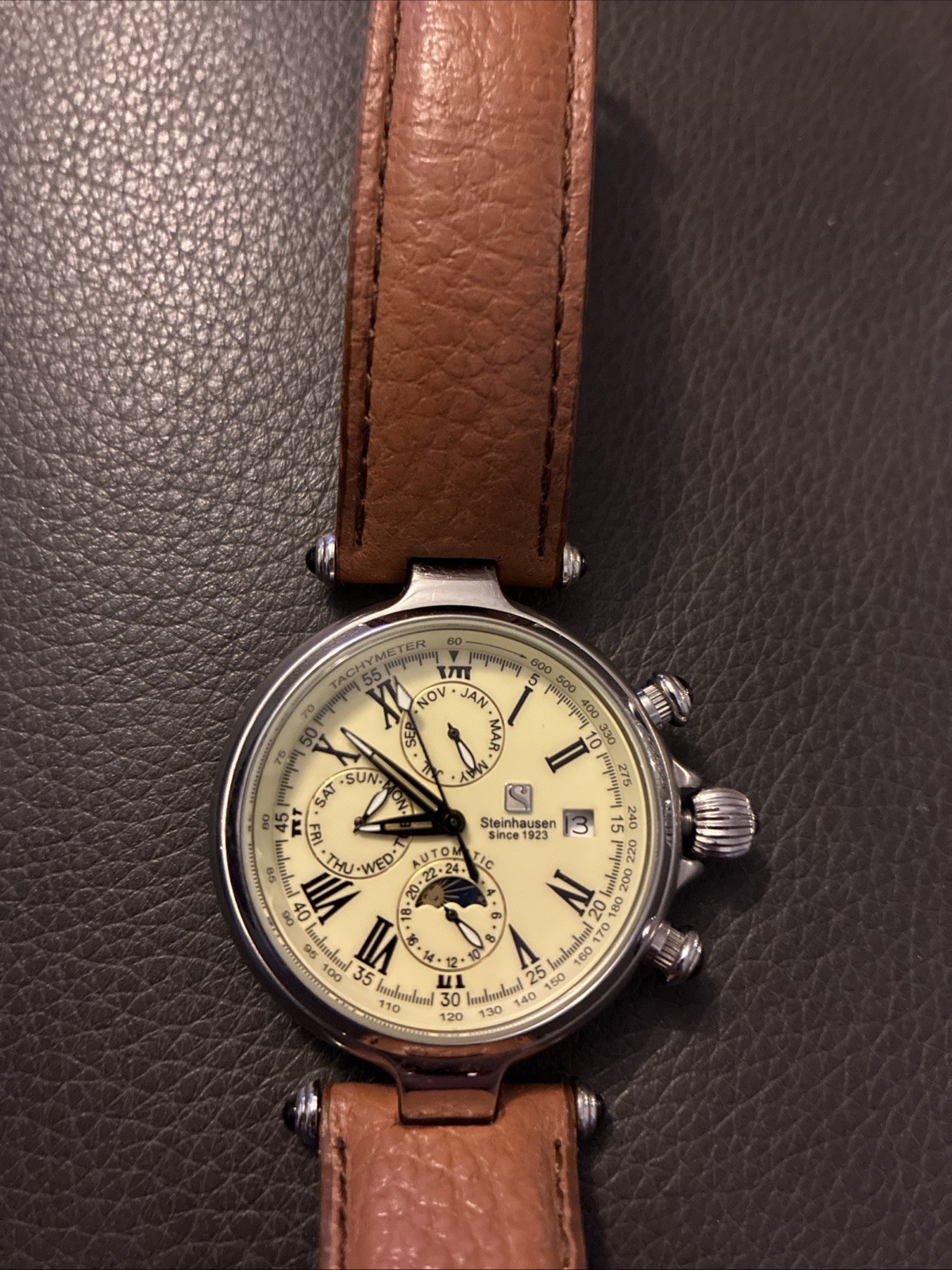Steinhausen TW391 Automatic Moonphase Wristwatch … - image 1