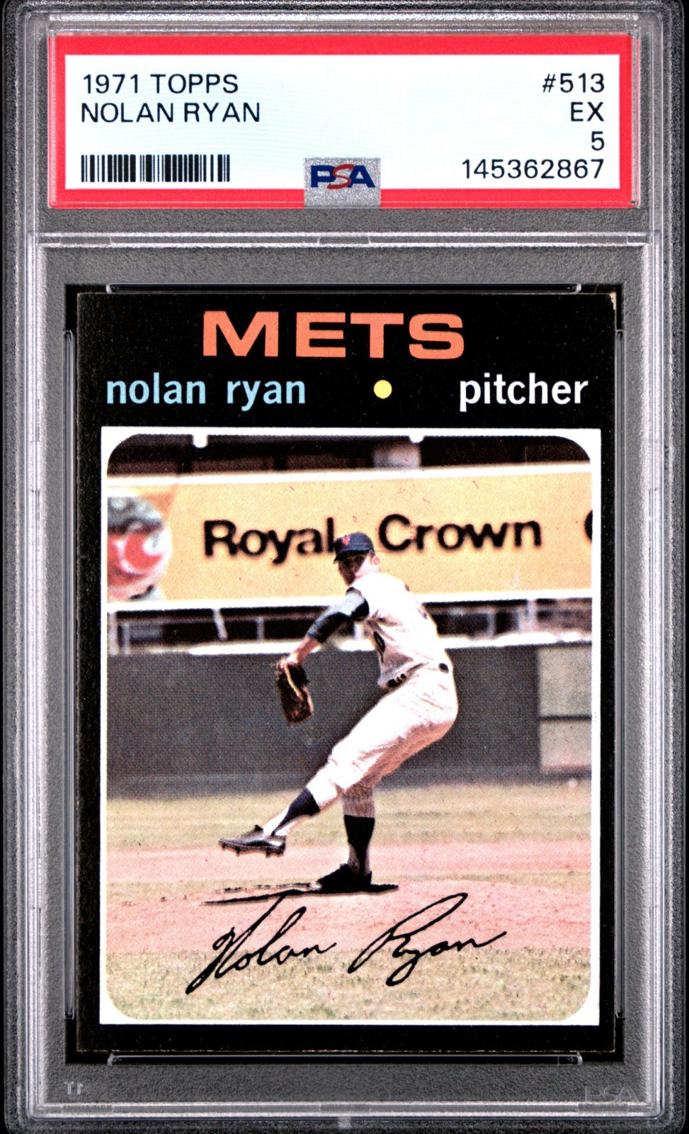 1971 Topps Nolan Ryan #513 PSA 5 newly graded