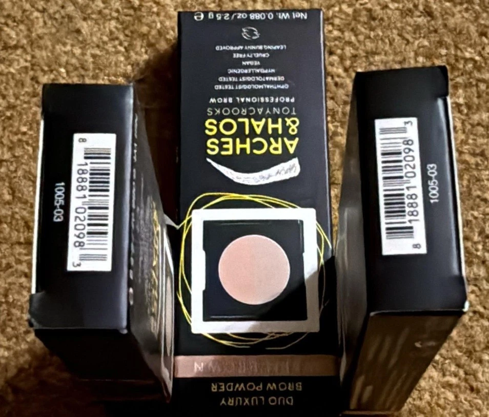 3X Duo Luxury Brow Powder - Warm Brown #1005-030.088 oz Eyebrow - Image 3 of 4