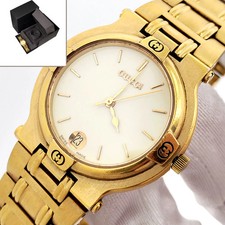 GUCCI 9200M Gold-tone Quartz Cream Dial  32mm Steel Watch