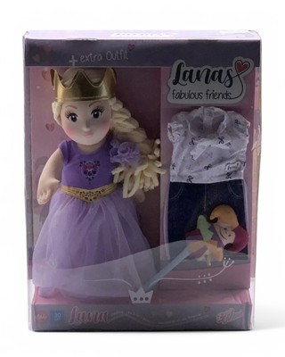 Lana s Kids Stoffpuppe Prinzessin Puppe Spielzeug + extra Outfit Größe 30 cm Geschenk