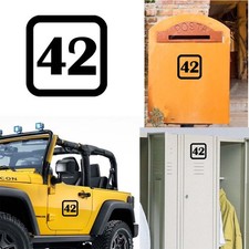 Sticker Vinyl Number 42 Version v1sq